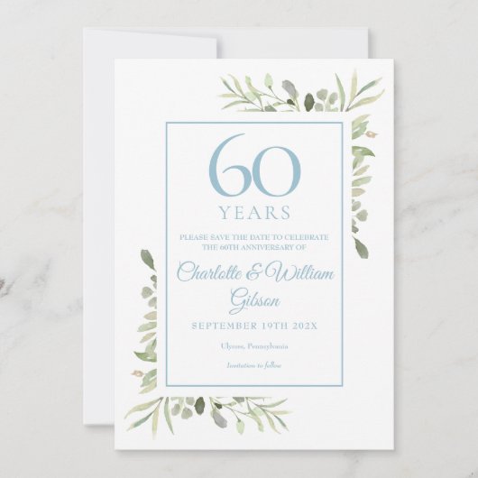 60周年記念保存日水カラーフローラ セーブザデート (正面)