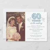 60周年記念写真結婚に 招待状 (正面)