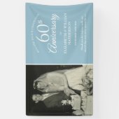 60周年記念写真結婚ダイヤモンドウェルカム 横断幕 (縦)