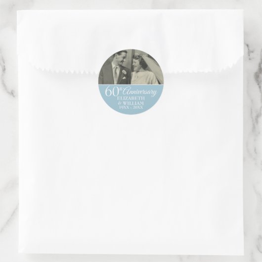 60周年記念写真結婚ダイヤモンドエレガント ラウンドシール (バッグ)