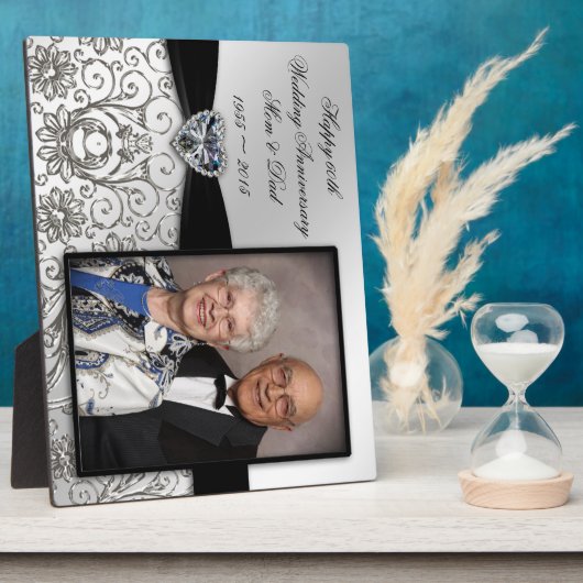 60周年記念写真結婚プラーク フォトプラーク (側面)