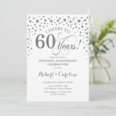 60周年記念祝賀会 - シルバー ホワイト 招待状 (スタンド正面)