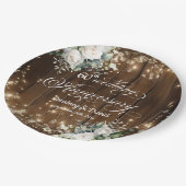 60周年記念結婚のストリングラ素朴イト ペーパープレート (アングル)