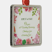 60周年記念結婚の花 メタルオーナメント (右)