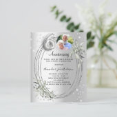 60周年記念結婚シルバー写真の招待状 (スタンド正面)