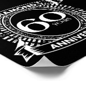60周年記念結婚ダイヤモンドクレスト ポスター (角)
