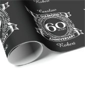 60周年記念結婚ダイヤモンドクレスト ラッピングペーパー (ロールコーナー)