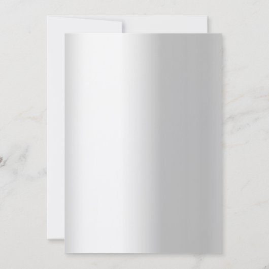 60周年記念結婚ダイヤモンドシルバー花模様 招待状 (裏面)