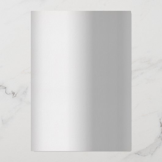 60周年記念結婚ダイヤモンドシルバー花模様 箔招待状 (裏面)