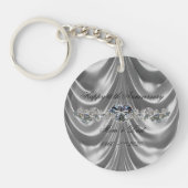 60周年記念結婚ダイヤモンドハート キーホルダー (正面)