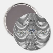 60周年記念結婚ダイヤモンドハート マグネット (正面/裏面)