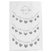 60周年記念結婚ダイヤモンドハート ミディアムペーパーバッグ (正面)