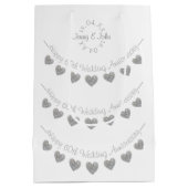 60周年記念結婚ダイヤモンドハート ミディアムペーパーバッグ (裏面)