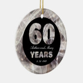 60周年記念結婚ダイヤモンドパーティー灯 セラミックオーナメント (右)