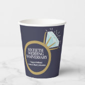 60周年記念結婚ダイヤモンドリングおもしろい事実 紙コップ (正面)