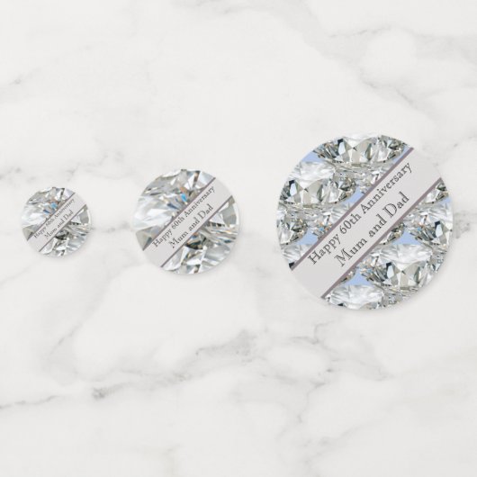 60周年記念結婚ダイヤモンド コンフェッティ (正面)