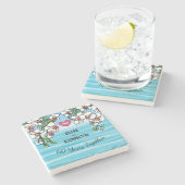 60周年記念結婚トロピカルビーチラン ストーンコースター (横)