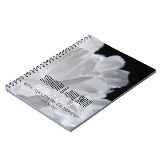 60周年記念結婚パーティー牡丹ゲストブック2 ノートブック (左側)