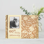 60周年記念結婚式　写真招待状 招待状 (スタンド正面)