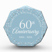 60周年記念結婚愛ハート紙吹雪 フォトブロック (正面)