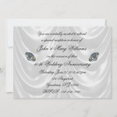 60周年記念結婚招待状カード 招待状 (裏面)