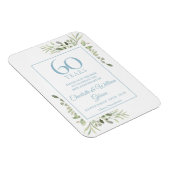 60周年記念結婚日を守る緑 マグネット (右側)