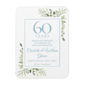 60周年記念結婚日を守る緑 マグネット (縦)