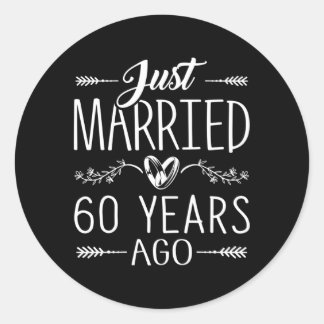 60周年記念結婚結婚60周年 ラウンドシール