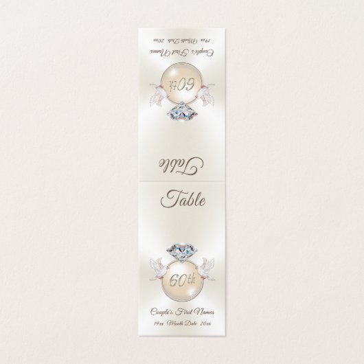 60周年記念結婚表番号天幕 (外部フラット)