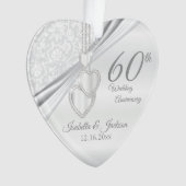 60周年記念結婚記念デザイン オーナメント (正面)