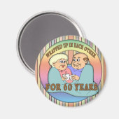 60周年記念結婚贈り マグネット (正面/裏面)