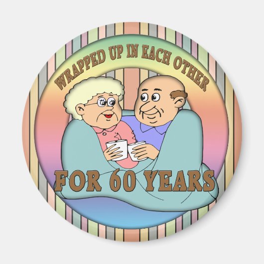 60周年記念結婚贈り マグネット (正面)