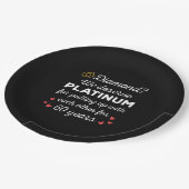 60周年記念結婚I – ダイヤモンドおもしろいカップル ペーパープレート (アングル)