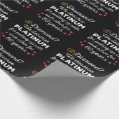 60周年記念結婚I – ダイヤモンドおもしろいカップル ラッピングペーパー (角)