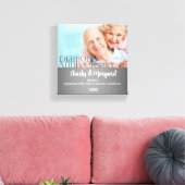 60周年記念8x8パーソナライズされた写真 キャンバスプリント (インサイチュ (リビング))