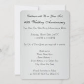 60周年記念 結婚記念日 保存日付カード 招待状 (裏面)