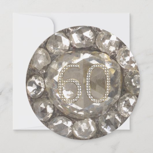 60周年誕生日記念 ダイヤモンドウェディング 60年 カード (正面)