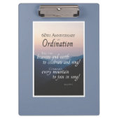 60周年調整のパーソナライズおめでとう クリップボード (正面)