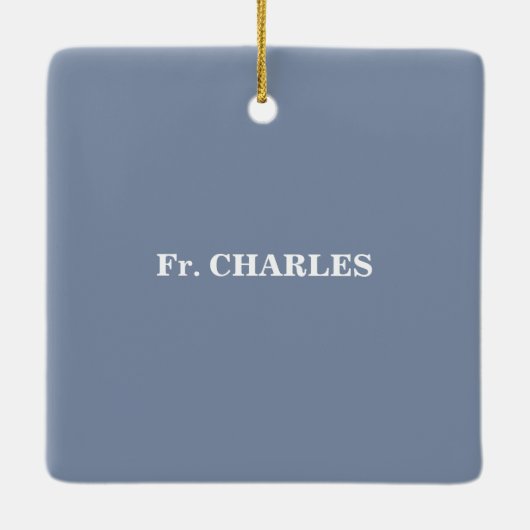 60周年調整のパーソナライズおめでとう セラミックオーナメント (裏面)