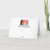 60周年 ピンクのバラのカード カード (裏面)