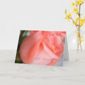 60周年 ピンクのバラのカード カード (黄色い花)