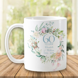 60周年/75周年記念 カントリー ローズ リース コーヒーマグカップ