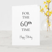60回目の誕生日おめでとう カード (黄色い花)