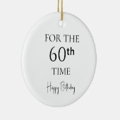 60回目の誕生日おめでとう セラミックオーナメント (右)