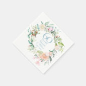 60回/75回結婚記念 スイートサマー ローズ ギャランド スタンダードカクテルナプキン (角)