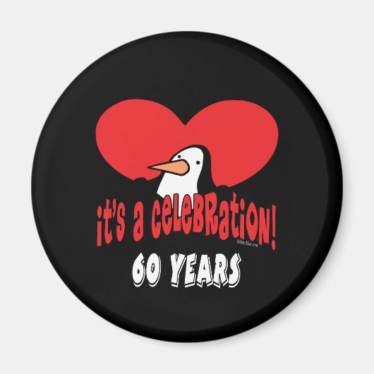 60年お祝い マグネット (正面)