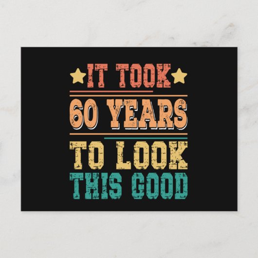 60年かけてこの見た目に仕上げた ポストカード (正面)