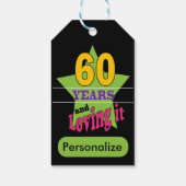 60年と愛 – 60誕生日 ギフトタグ (裏面)