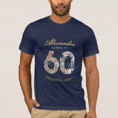 60年の軌跡 誕生日フォトコラージュ Tシャツ (正面)
