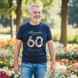 60年の軌跡 誕生日フォトコラージュ Tシャツ